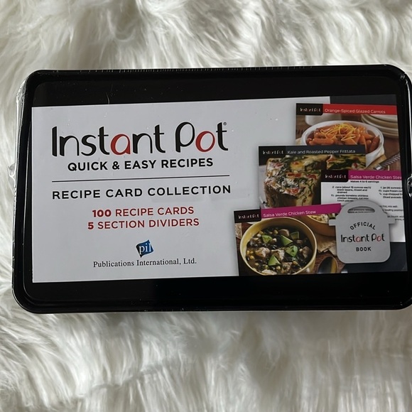 🆕 Instant Pot Quick & Easy Recipes and Tin 100 Recipe Cards - Picture 2 of 3